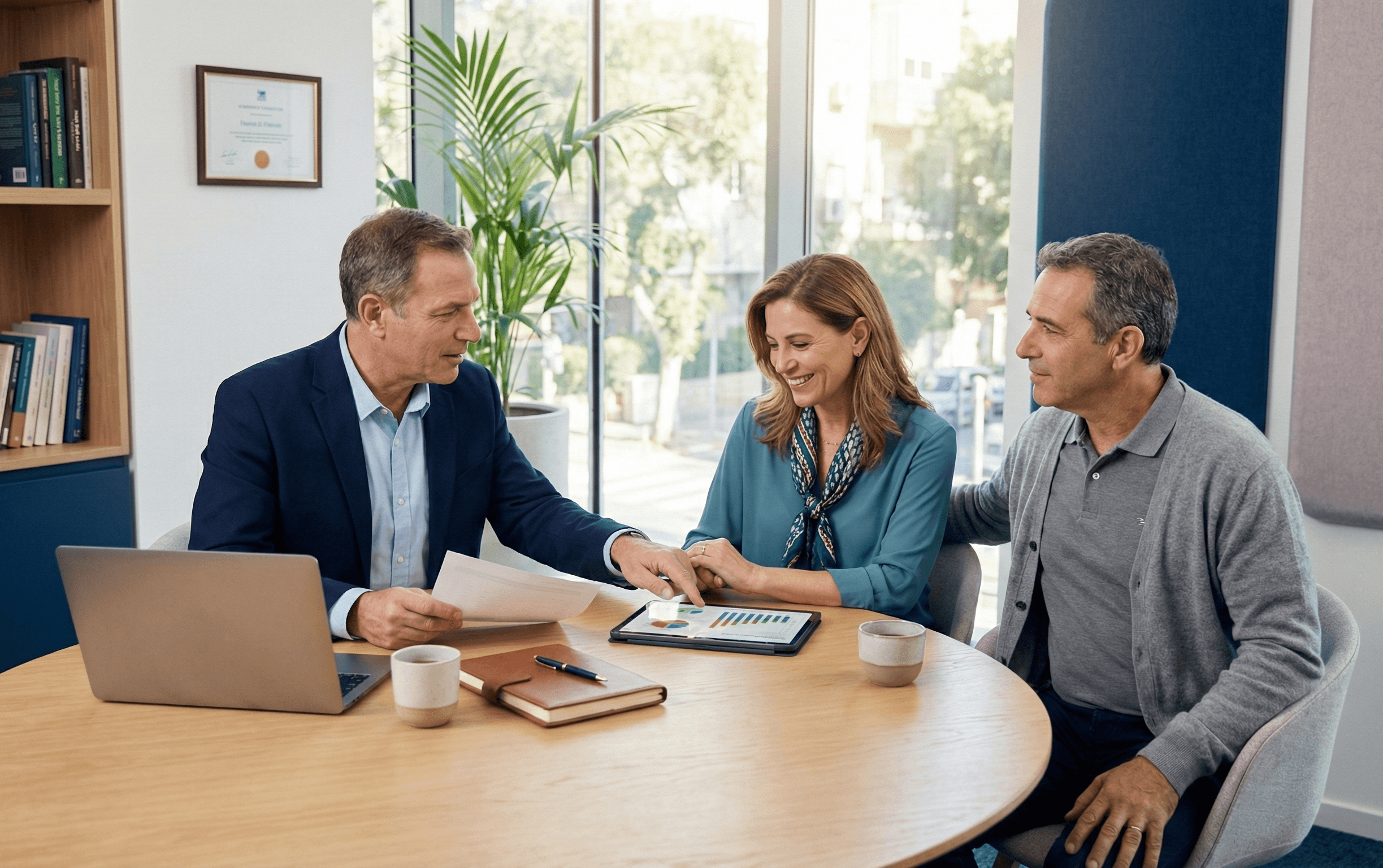 פגישת ייעוץ פיננסי אישית